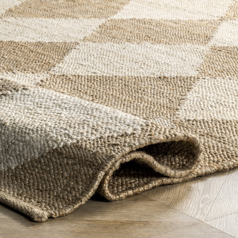 Arvin Olano x Rugs USA Louie Diamond Checkerboard Jute Area Rug
